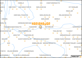 map of Máriamajor