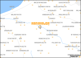 map of Máriamajor