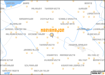 map of Máriamajor