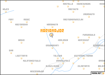 map of Máriamajor