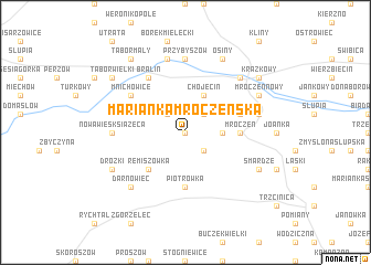 map of Marianka Mroczeńska