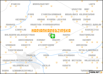 map of Marianka Rędzińska
