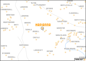 map of Marianna