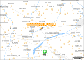 map of Mariano del Friuli