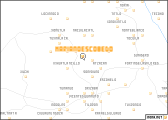 map of Mariano Escobedo