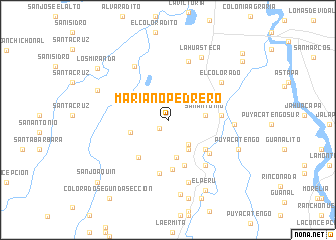 map of Maríano Pedrero