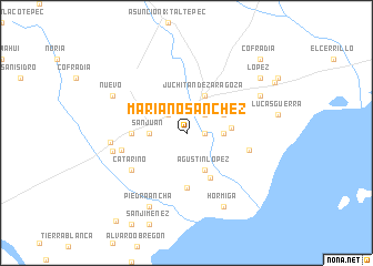 map of Mariano Sánchez