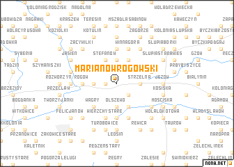 map of Marianów-Rogowski