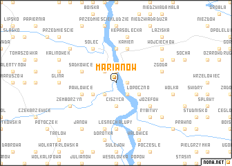 map of Marianów