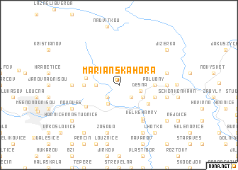 map of Mariánská Hora
