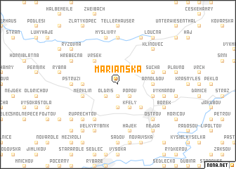 map of Mariánská