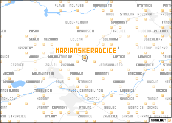 map of Mariánské Radčice