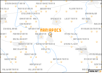 map of Máriapócs