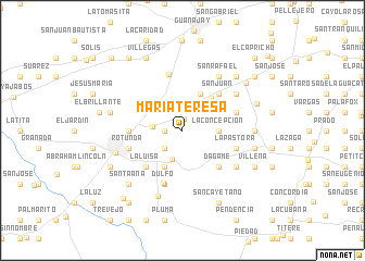 map of María Teresa