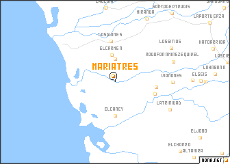map of María Tres