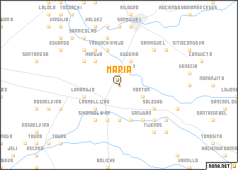 map of María