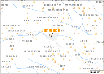 map of Maribor