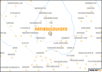 map of Maribougoukoro