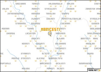 map of Măriceşti