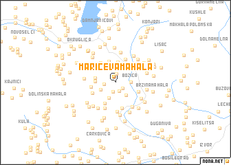 map of Marićeva Mahala