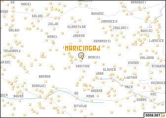 map of Maričin Gaj