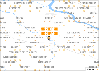 map of Marienau