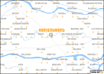 map of Mariënwaard