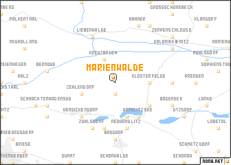 map of Marienwalde