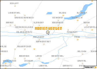 map of Marienwerder