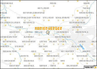 map of Marienwerder