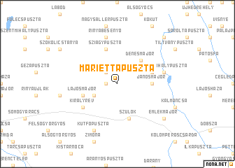 map of Mariettapuszta