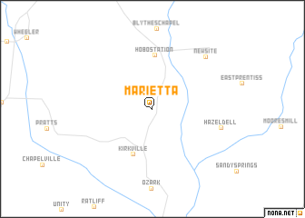 map of Marietta