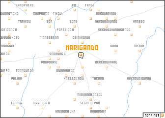 map of Mari Gando