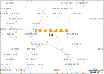 map of Marignac-en-Diois