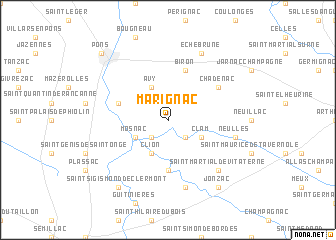 map of Marignac