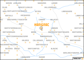 map of Marignac