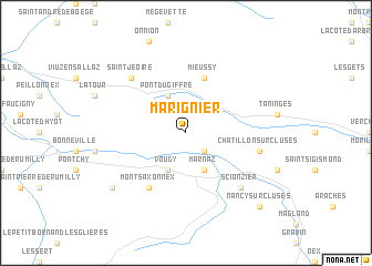 map of Marignier