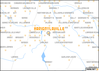 map of Marigny-la-Ville