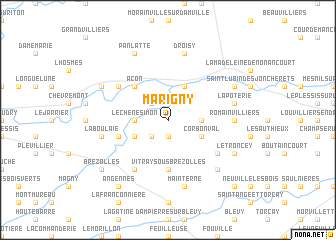 map of Marigny