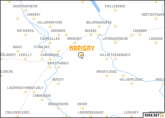 map of Marigny