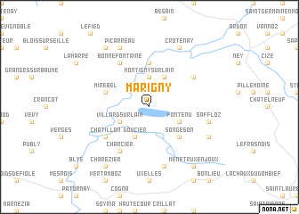 map of Marigny