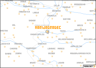 map of Marija Gradec