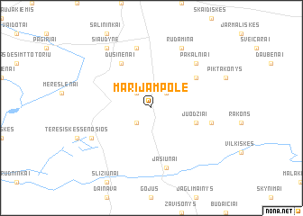 map of Marijampolė