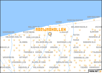 map of Marīj Maḩalleh