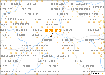 map of Marilica