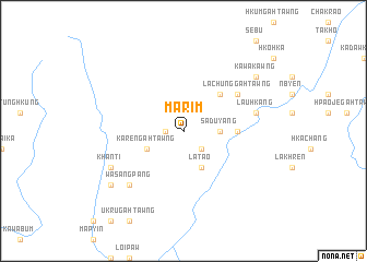 map of Marim