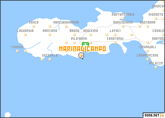 map of Marina di Campo