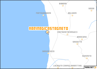 map of Marina di Castagneto