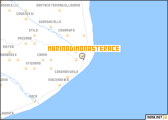 map of Marina di Monasterace