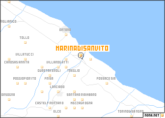 map of Marina di San Vito